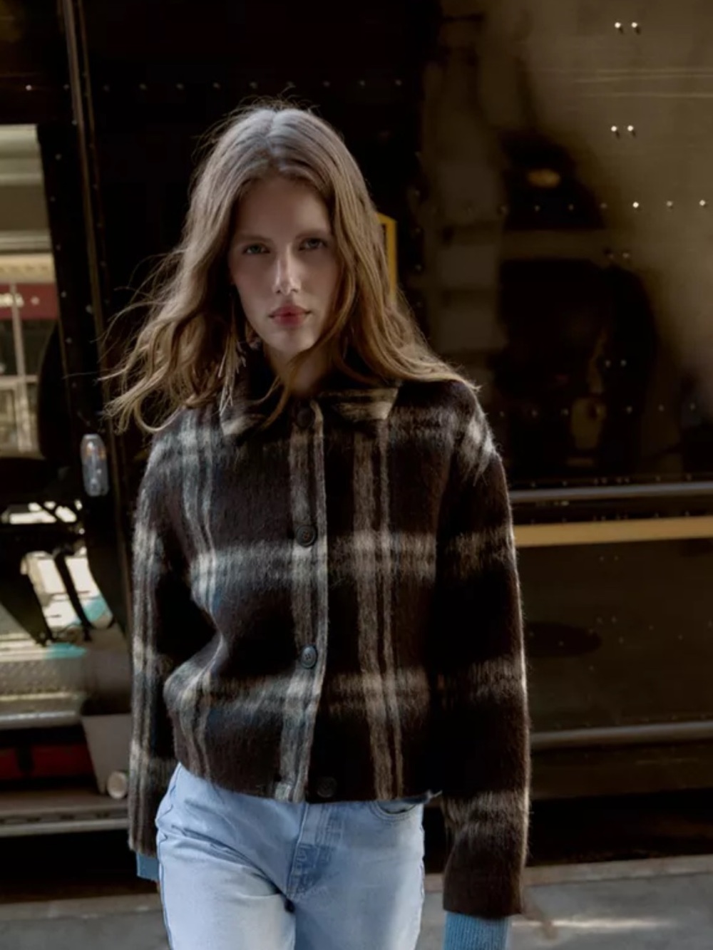 Zara NWT checkered jacket 6318/289